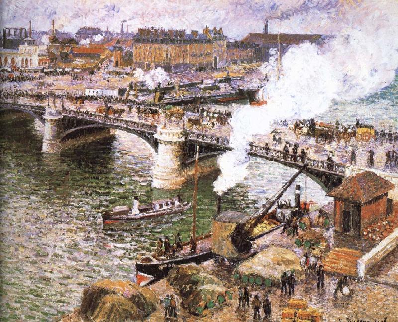 Camille Pissarro Rainy Rouen Germany oil painting art